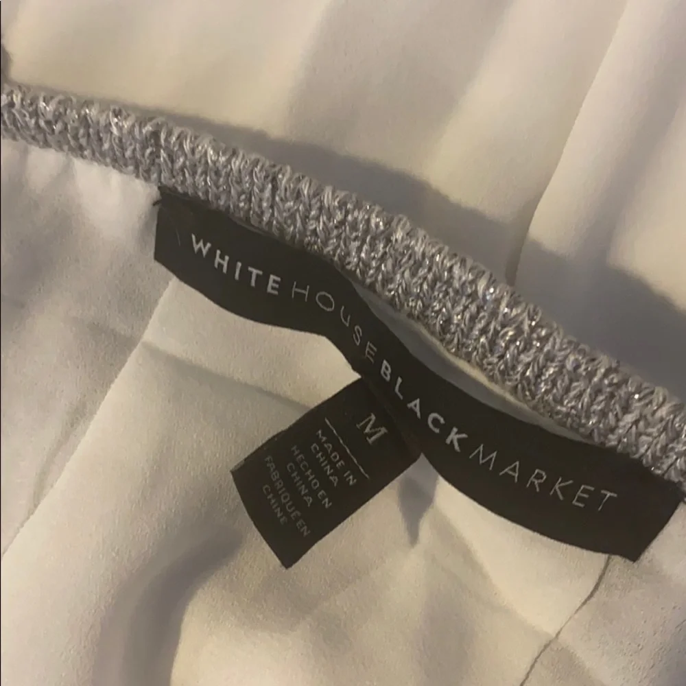 WHBM Silver Sparkly Ombré Sweater Top Combo - Picture 12 of 13